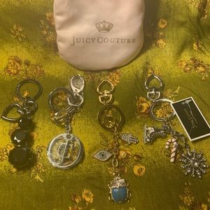 Juicy Couture 4-Piece Bundle Keychains